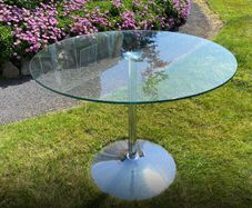 Beautiful circular glass table