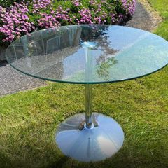 Beautiful circular glass table