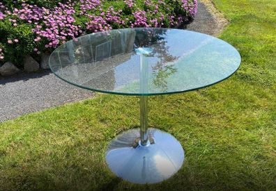 Beautiful circular glass table
