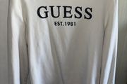White Designer Crewneck Jumper (GUESS)