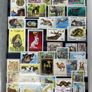 Ace Black 32 page/ 16 leaf Stamp Album with over 900 stamps. Thematic of Animals, Plants, Classic Cars, Space, Trains, Sport & Disney noted. Image 5