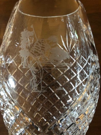 golf prizes 2 large 10 inch Dublin Crystal Vases