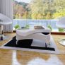 Coffee Table Shape-adjustable High Gloss White Image 5