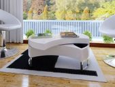 Coffee Table Shape-adjustable High Gloss White