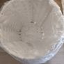 White Woven Waste Basket / Storage Basket Image 3