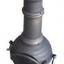 Patio Stove with Spark Guard, Poker, Fire Grate, Draught Flap, Garden Fireplace in Cast Image 2