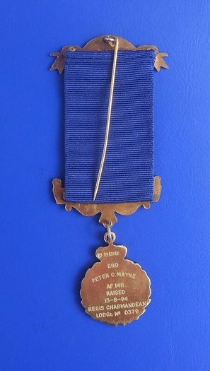 RAOB PRIMO DEGREE (Royal Antediluvian Order of Buffaloes) - Primo 2nd Degree silver-gilt medal, fully hallmarked for 1993