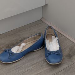 Ecco Leather Ballerinas - Size 36 (sky blue)