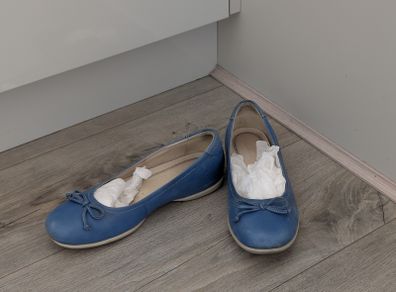 Ecco Leather Ballerinas - Size 36 (sky blue)