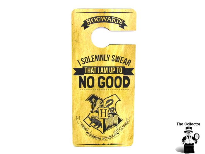 Harry Potter Door Sign With I Solemnly Swear That I Am Up To No Good Novelty Collectible From Penneys Primark Home   Brand new in original packaging This is official merchandise