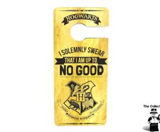 Harry Potter Door Sign With I Solemnly Swear That I Am Up To No Good Novelty Collectible From Penneys Primark Home   Brand new in original packaging This is official merchandise