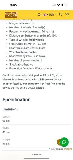 Segway ninebot c10 scooter