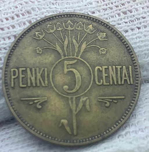 Lithuania 1925 5 cent