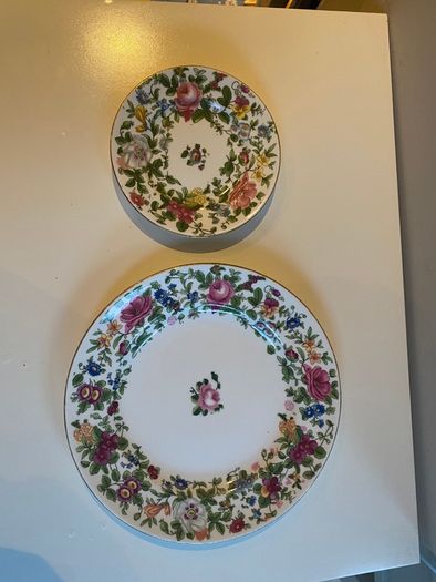 Crown  Staffordshire china eight euro for both pieces