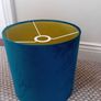 Velvet drum pendant lightshade Image 2