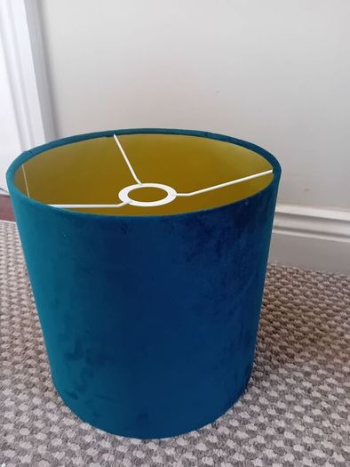Velvet drum pendant lightshade