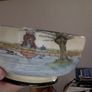 Rare and extremely collectible Royal Doulton large bowl, "Gallant Fishers" series (1910s-1930s) Image 7