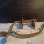Large Victorian Brass Thumb Latch Lock and Door Furniture Image 2