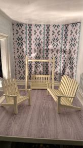 Dolls House Furniture Garden Set