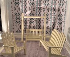 Dolls House Furniture Garden Set