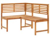 Garden Corner Bench 140 cm Solid Acacia Wood