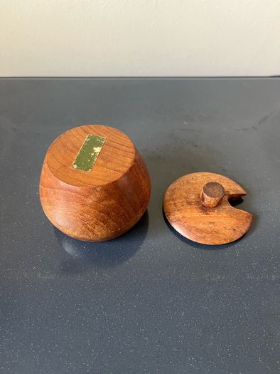 Vintage wooden jar
