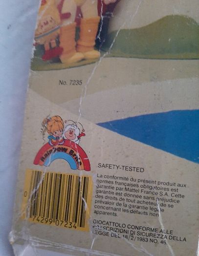 Rainbow Bright collectable doll with Cape 1983 notebook and original box