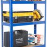 2 Bay Heavy Duty Steel Shelving Garage Racking Unit 150kg per shelf (5 Levels 1500mm H x 750mm W x 300mm D) Image 4