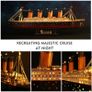 3D Puzzles for Adults LED Titanic Toys Model Kits Ship, Difficult Jigsaw Family Puzzles and Cruise Ship Gifts Home Decoration for Kids and Adults, 266 Pieces(Large with LEDs) Image 7