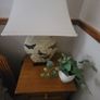 Vintage Ceramic Table Lamps with Cherry Blossom and Butterfly Pattern Image 5