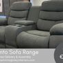 New Grey Sorrento 3+2 Charging Sofas Image 2