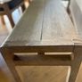 solid oak table, chairs and bench Image 6