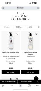 dog shampoo and conditioner Kiehls