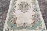 Mid Century Chinese Hand Woven Wool Rug (72x38")