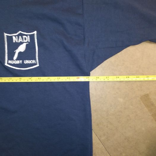 Vintage Nadi Fiji Rugby Jersey Shirt  Navy Blue  Vintage Retro Pacific