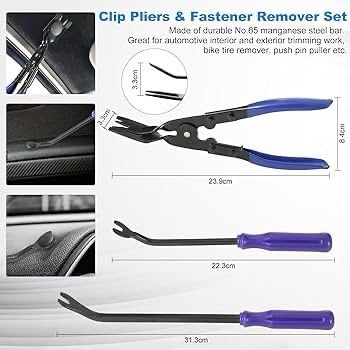 NEW SALE | 342Pcs Trim Removal Tool Kit, Car Panel Door Audio Radio Stereo Removal Tools, Auto Push Pin Bumper Retainer Clip Set/Fastener Terminal Remover Tool/Car Upholstery Repair Pry Kit Auto Clip Plier