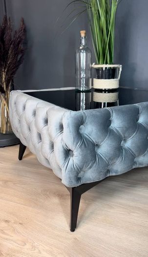 Chester coffe table with glass