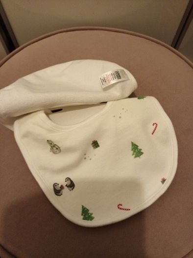 2 pack My first Christmas baby bibs from Dunnes