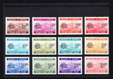 1977 Guernsey Postage Due Stamps Mint Never Hinged (MNH)
