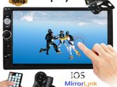 7'' Bluetooth Car Van FM Radio Stereo 2DIN Aux 2 Din Rear View Camera Remote