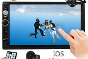 7'' Bluetooth Car Van FM Radio Stereo 2DIN Aux 2 Din Rear View Camera Remote