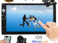main image for ad 7'' Bluetooth Car Van FM Radio Stereo 2DIN Aux 2 Din Rear View Camera Remote