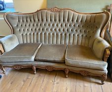 queen anne 3 seater couch