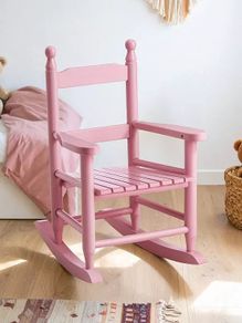 Pink child rocking chair