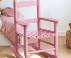 Pink child rocking chair