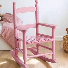Pink child rocking chair