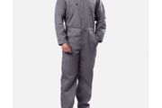 XL Kolossus Men's Long Sleeve Cotton Blend Work Jumpsuit Coveralls - Gray