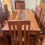 Hardwood Kitchen Table and Chairs. Image 2