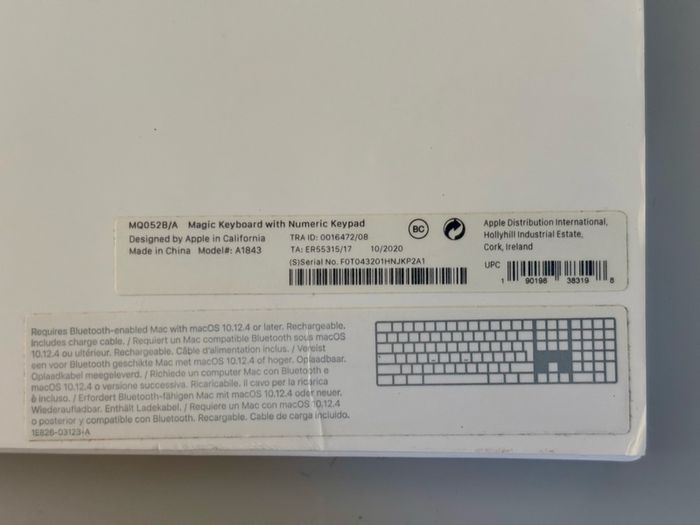 Apple Extended Bluetooth & wireless keyboard