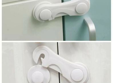 5x Baby Safety Child Lock Door Cupboard Drawer Fridge Plastic Locks Multifunction